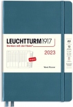 Щотижневик вертикальний Leuchtturm1917 на 2023 рік (A5, сіро-синій)