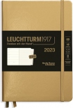 Щотижневик Leuchtturm1917 на 2023 рік із замітками (A5, золотистий)