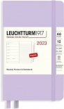 Щотижневик Leuchtturm1917 на 2023 рік із замітками (A6, бузковий)