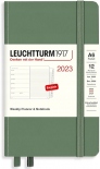 Щотижневик Leuchtturm1917 на 2023 рік із замітками (A6, оливковий)
