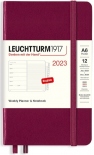 Щотижневик Leuchtturm1917 на 2023 рік із замітками (A6, винний)