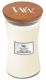 Купить Ароматическая свеча WoodWick Large Coconut Tonka 609 г в интернет магазине в Киеве: цены, доставка - интернет магазин Д.Магазин
