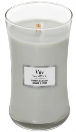 Купить Ароматическая свеча WoodWick Large Lavender & Cedar 609 г в интернет магазине в Киеве: цены, доставка - интернет магазин Д.Магазин