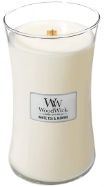 Купить Ароматическая свеча WoodWick Large White Tea & Jasmine 609 г в интернет магазине в Киеве: цены, доставка - интернет магазин Д.Магазин
