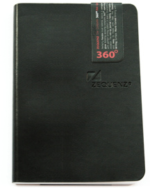 Купить Большой блокнот Zequenz 14,8 х 21 см черный в клетку в интерне магазине в Киеве: цены, доставка -интернет магазин Д.Магазин