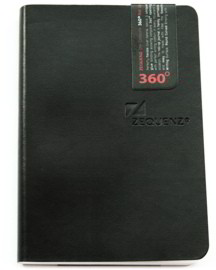 Купить Большой блокнот Zequenz 14,8 х 21 см черный в линию в интерне магазине в Киеве: цены, доставка -интернет магазин Д.Магазин