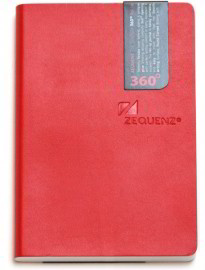 Купить Большой блокнот Zequenz 14,8 х 21 см красный в клетку в интерне магазине в Киеве: цены, доставка -интернет магазин Д.Магазин
