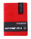 Карманный блокнот Zequenz 10,5 х 14 см красный в клетку  