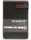 Карманный блокнот Zequenz Reporter 9,5 х 14,5 см черный в клетку